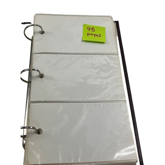 Vintage Burgundy 3-Ring Binder Photo Album With 45 Pages & Gold Embossed C139 - Picture 4 of 10